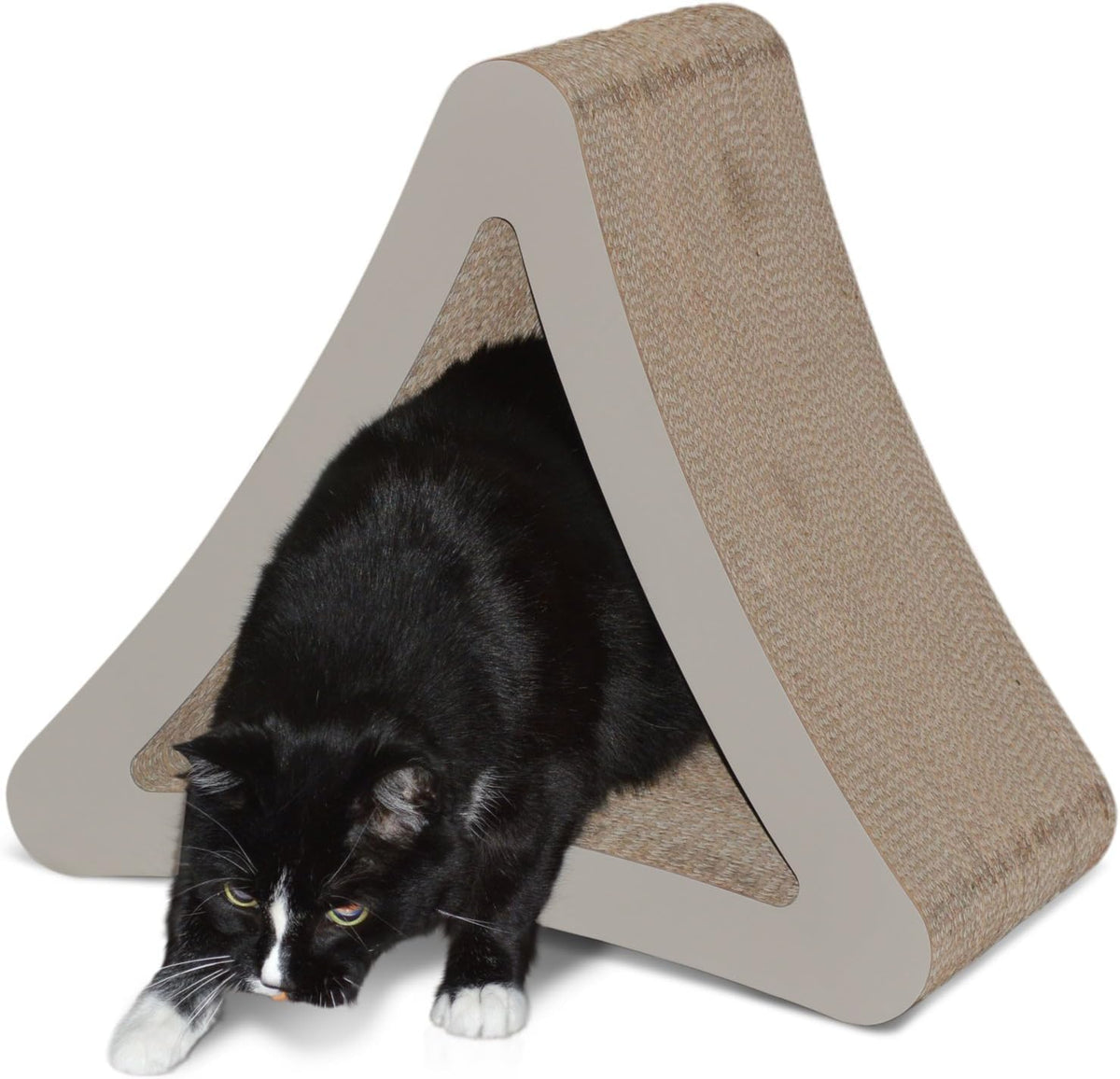 3-Sided Vertical Cat Scratching Post - Dimensions: 18" x 10.5" x 15.9