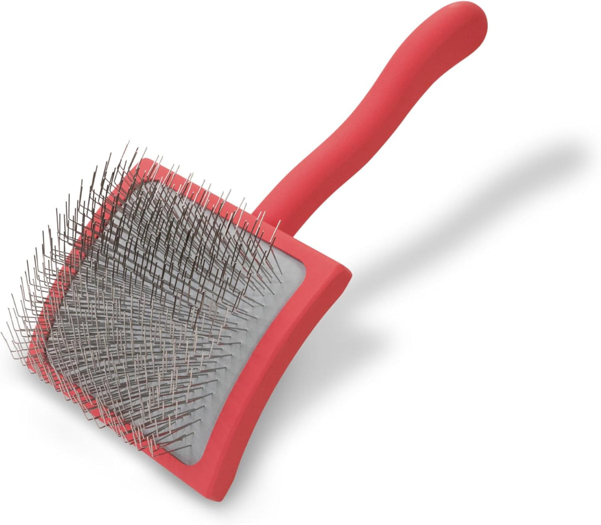 Big G Professional Slicker Brush for Dogs (Goldendoodles, Labradoodles, Poodles) - Efficient Grooming Tool for Fluffing, Detangling, and Styling, Coral, Large