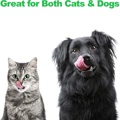 Set of 2 Stainless Steel Dog Bowls - 40 Oz Pet Bowls with Decorative Stand - Metal Food and Water Dishes for Large Dogs - Essential Puppy Accessories (Silver/Black)